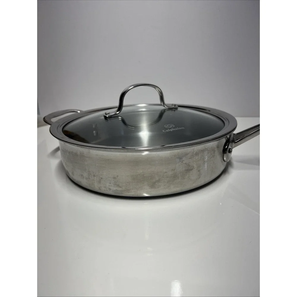 Calphalon Contemporary Stainless Steel 3 Qt Saute Pan with Glass LID # 5003